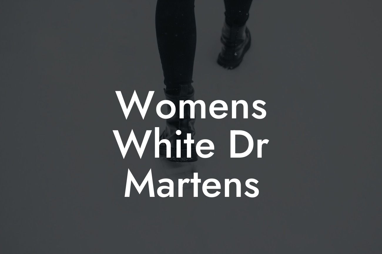 Womens White Dr Martens
